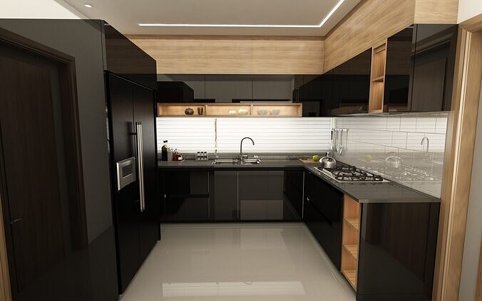 MODULAR KITCHEN 3D model