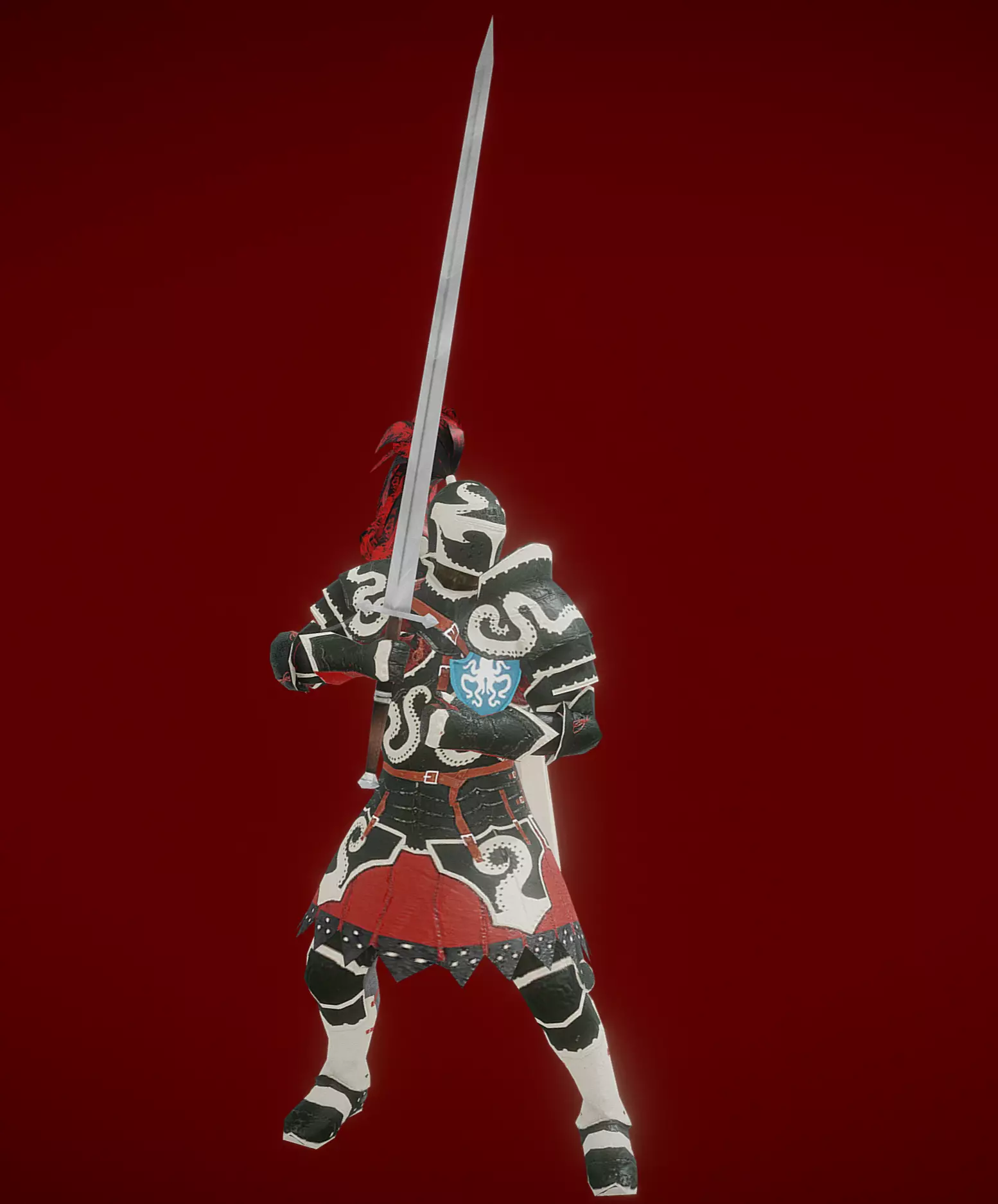 the knight Boris Low-poly 3D model_0