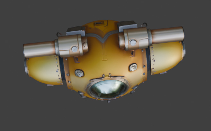 Armored Exosuit Game-Ready Sci-Fi 3D Model with PBR Textures Low-poly 3D model_17