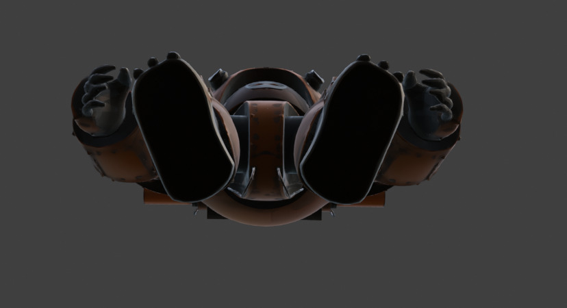 Armored Exosuit Game-Ready Sci-Fi 3D Model with PBR Textures Low-poly 3D model_22