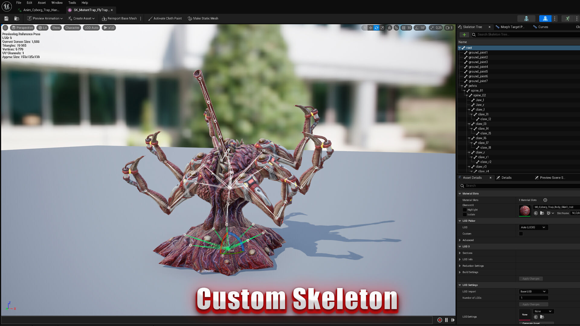 Cyborg Trap Low-poly 3D model_6