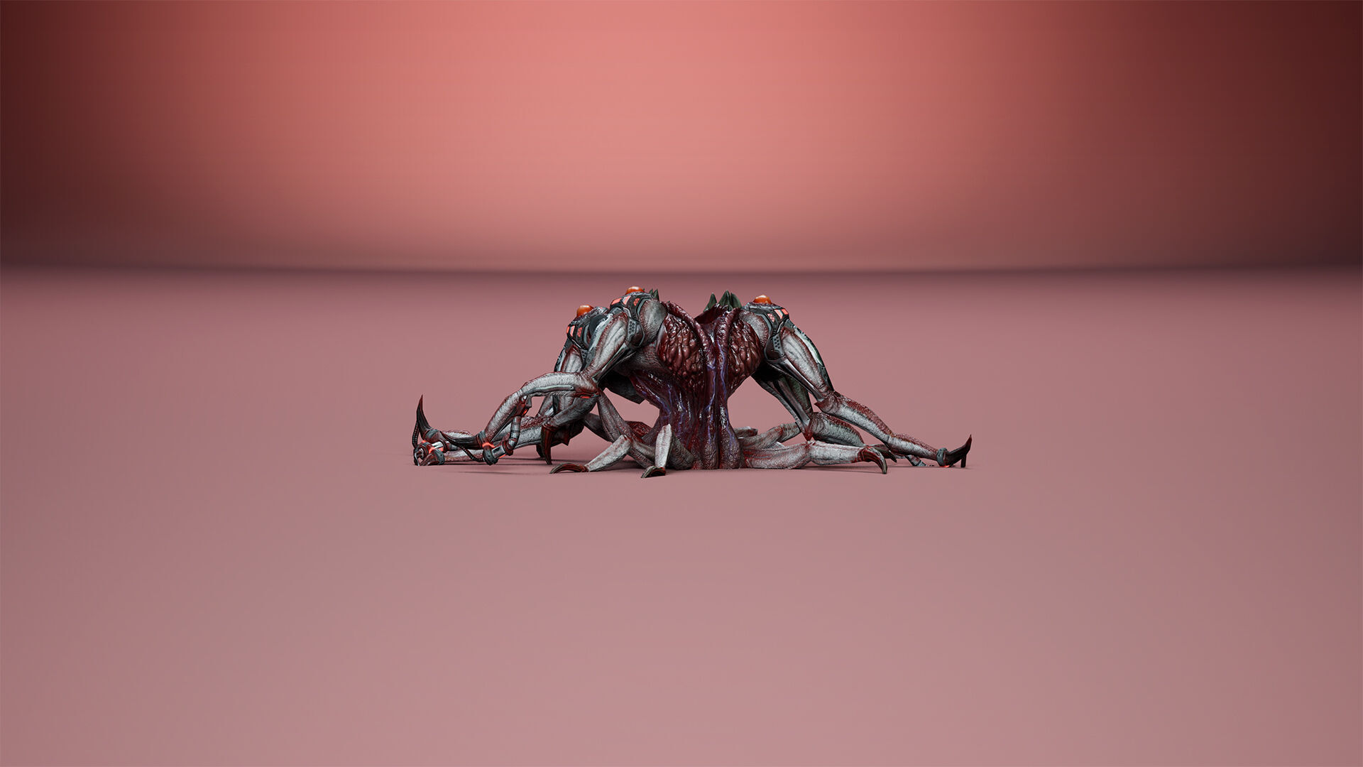 Cyborg Trap Low-poly 3D model_14