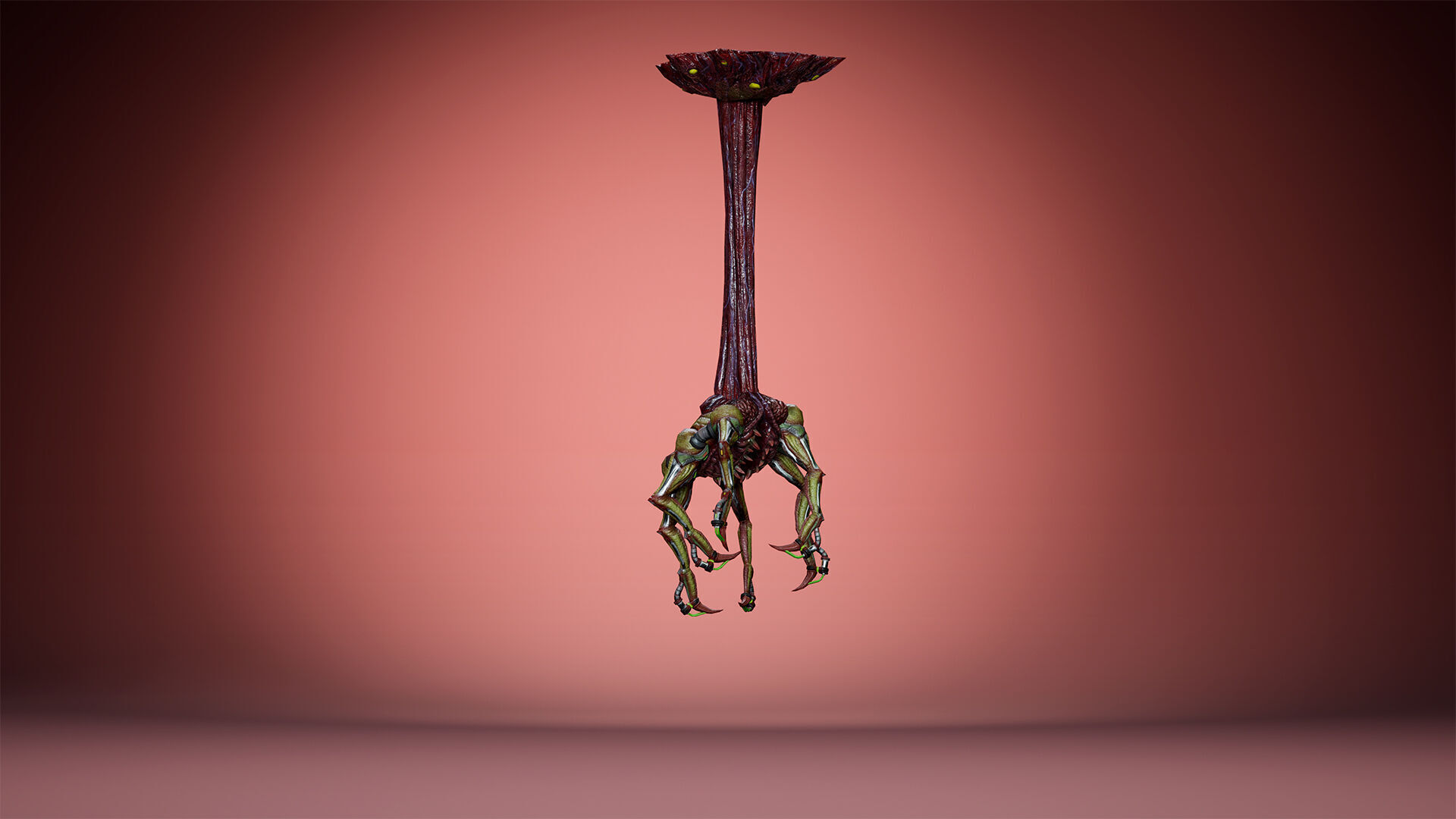 Cyborg Trap Low-poly 3D model_11