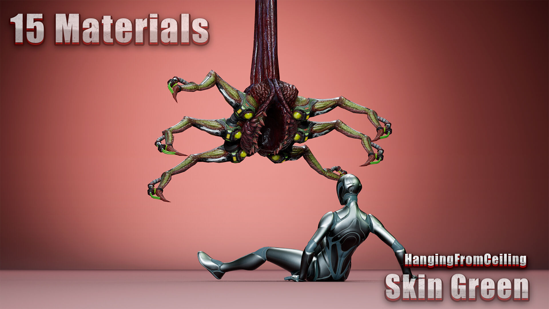 Cyborg Trap Low-poly 3D model_4