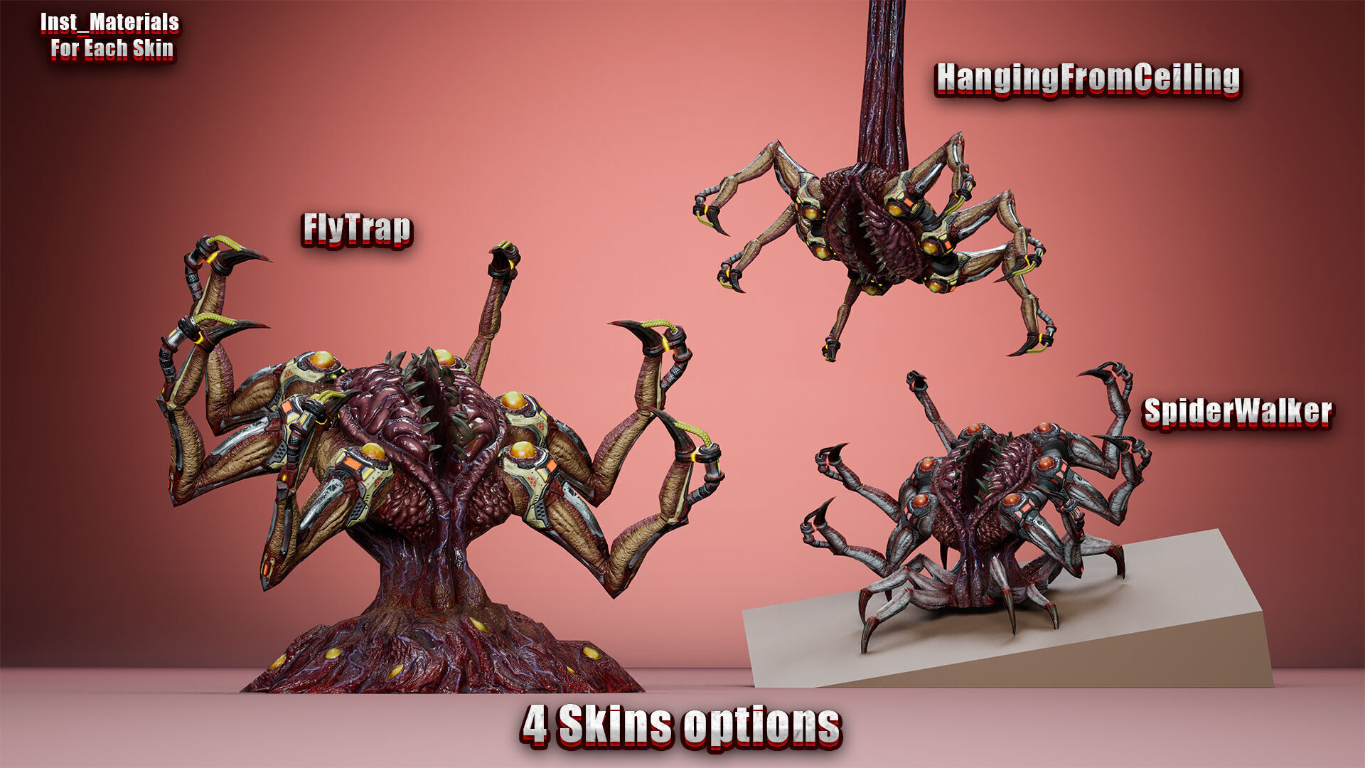 Cyborg Trap Low-poly 3D model_2