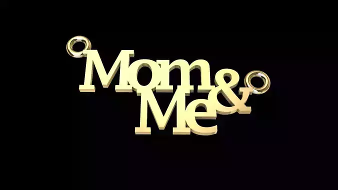 Mom and Me pendant