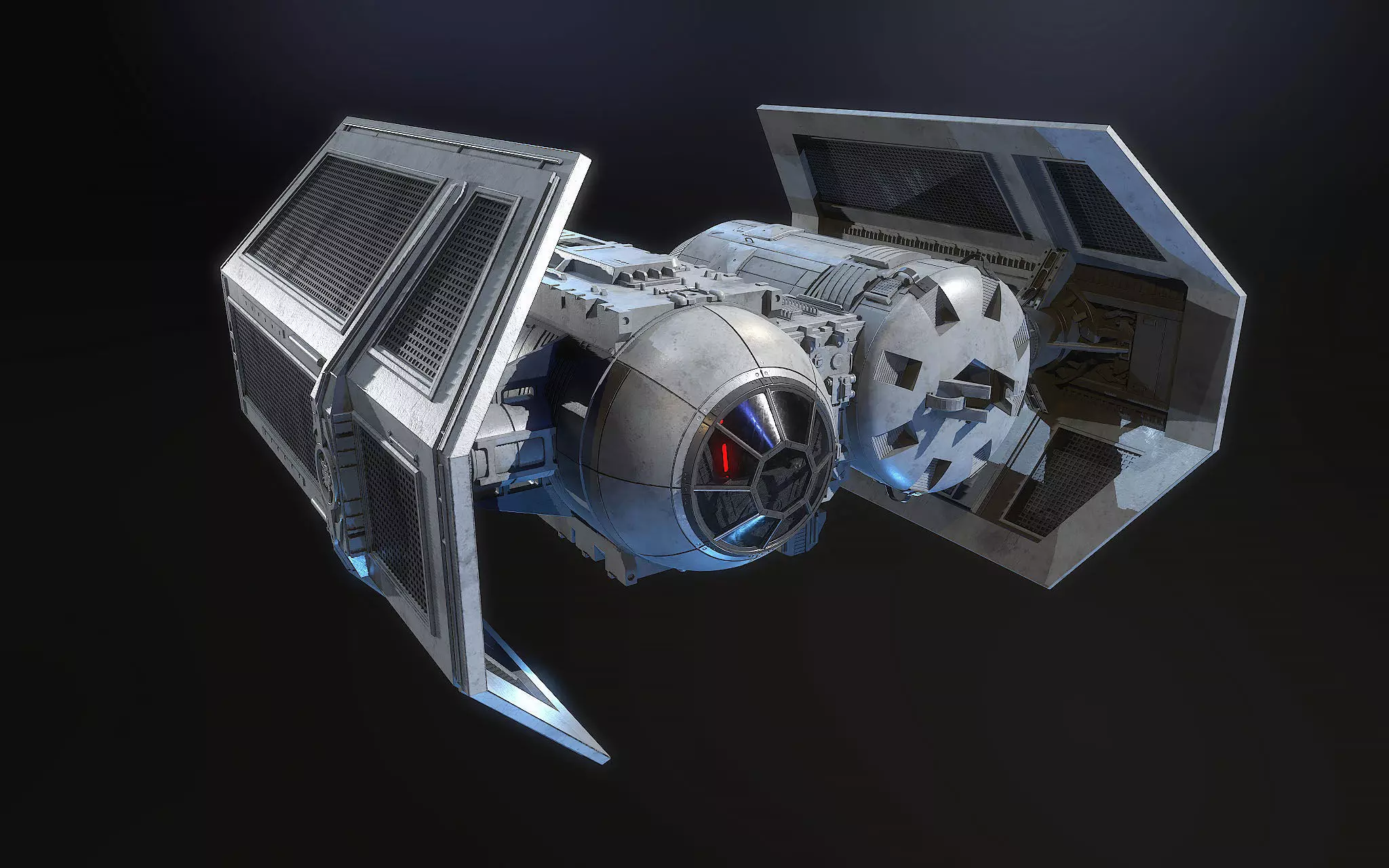 TIE Bomber Star Wars 3D model_0