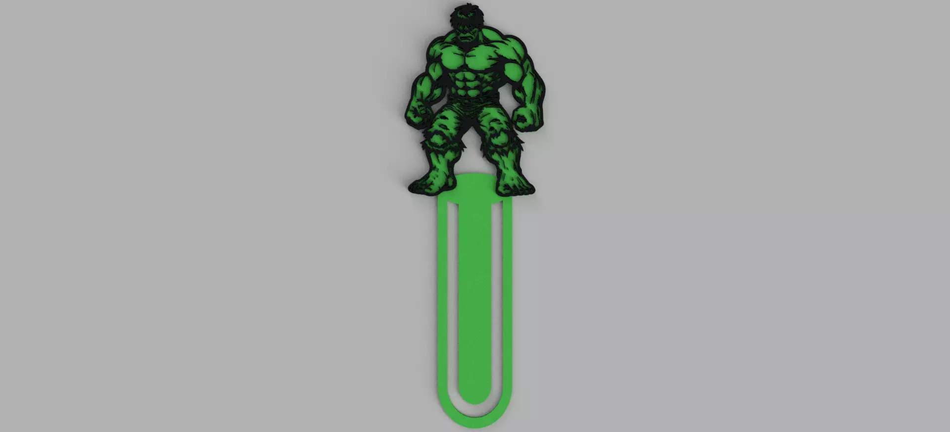 Hulk Logo Bookmarks Free 3D print model