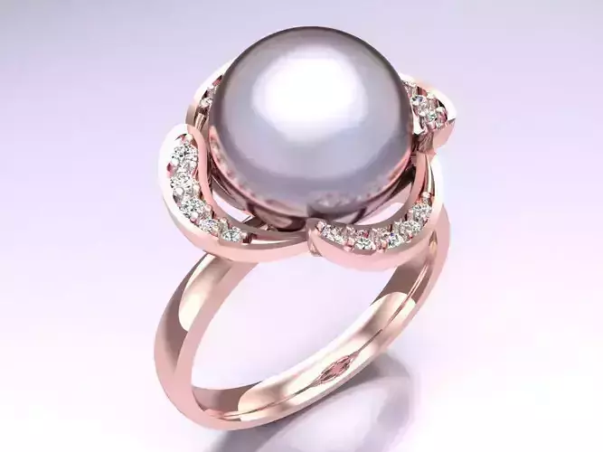 Pearl Ring - Womens Rings  - N315503 3D print model