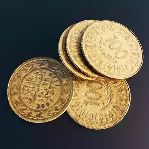 Tunisian 100 millimes coin