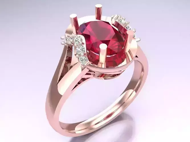 Oval stone ring - Womens  Rings - N421209