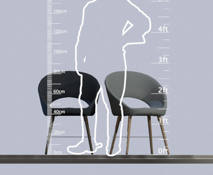 Chair Low-poly 3D model_8