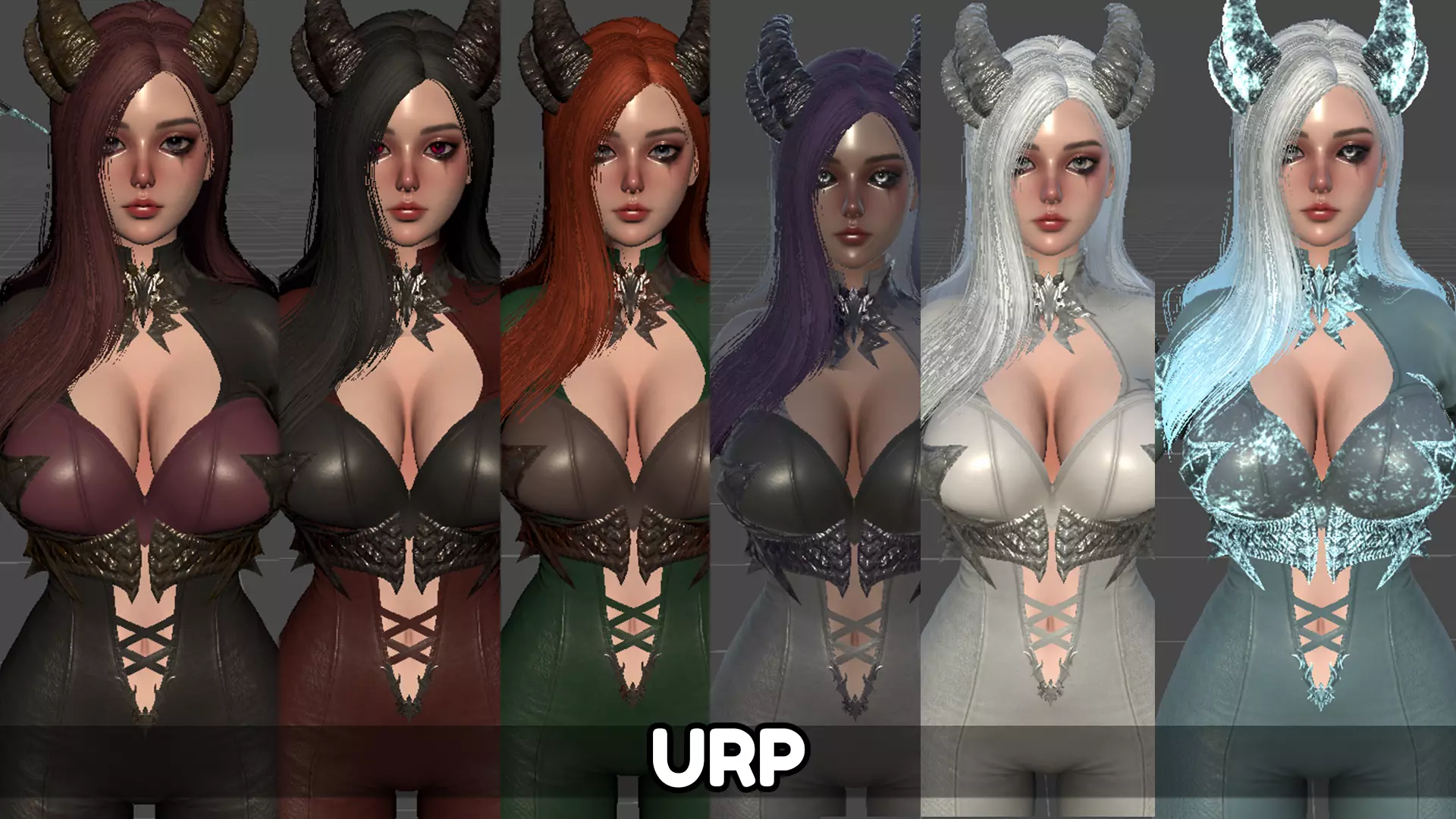 Dragon Girl Ezerys Low-poly 3D model_18