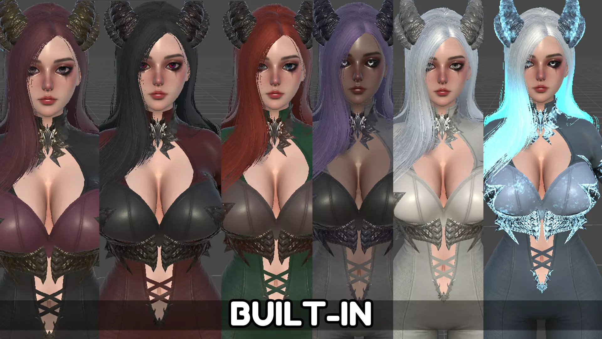 Dragon Girl Ezerys Low-poly 3D model_16