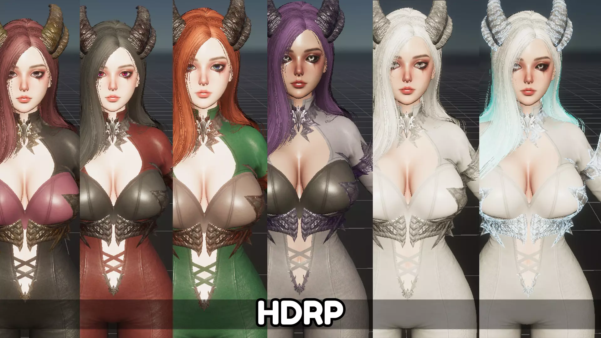 Dragon Girl Ezerys Low-poly 3D model_17