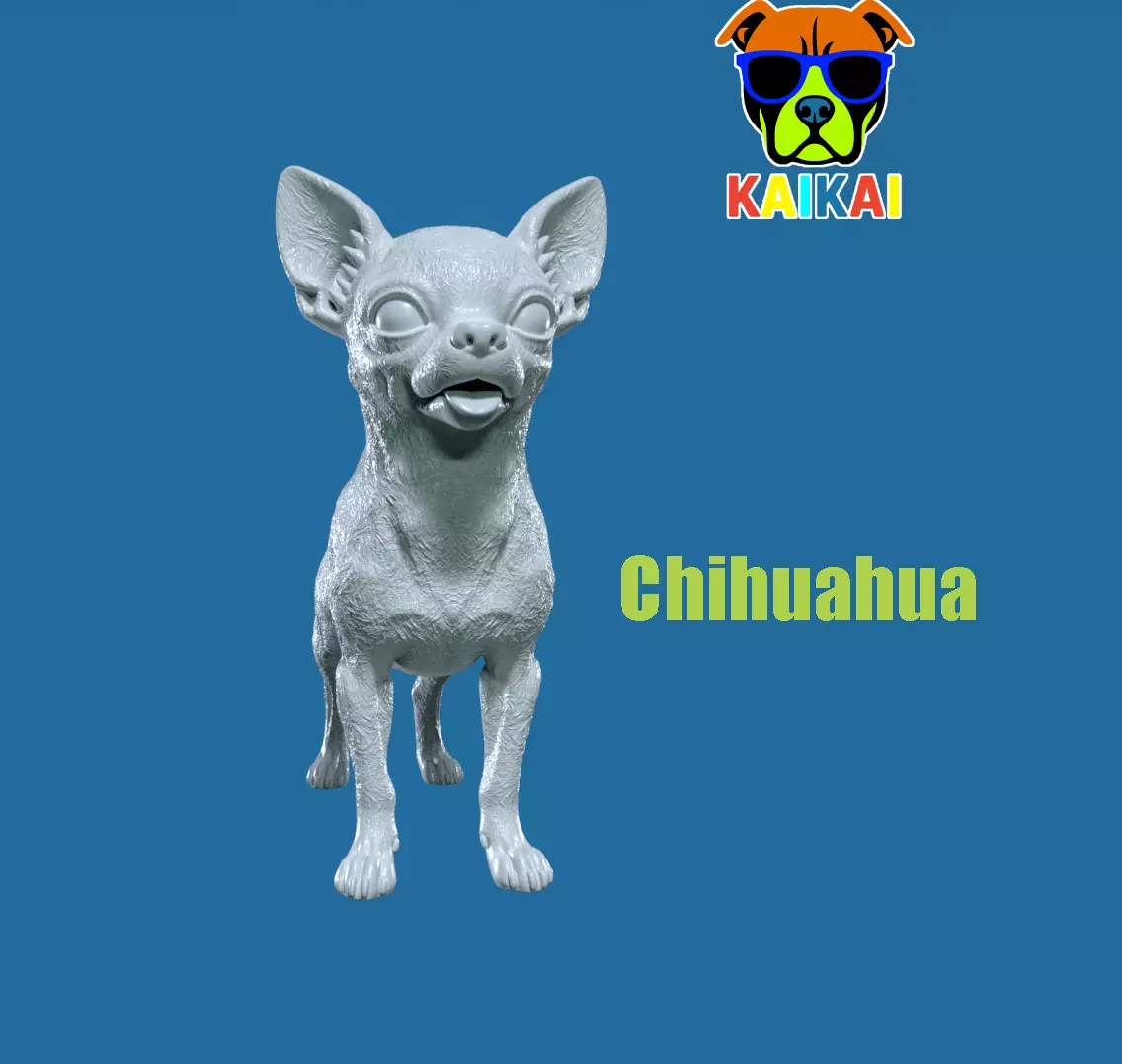 Chihuahua Dog model - 3D print 3D print model_0