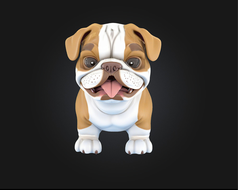 Puppy Joy A Bundle of Happiness and Playfulness 3D model_2
