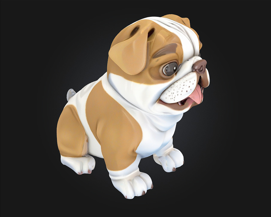 Puppy Joy A Bundle of Happiness and Playfulness 3D model_1