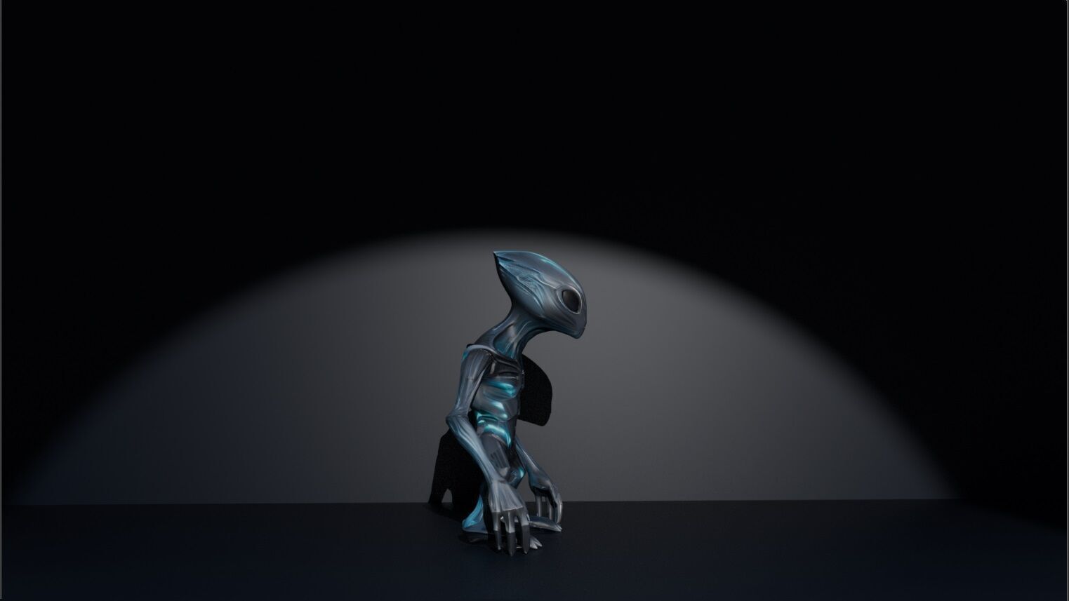 Alien Creature 3D Model Sci-Fi Xeno 3D model_1