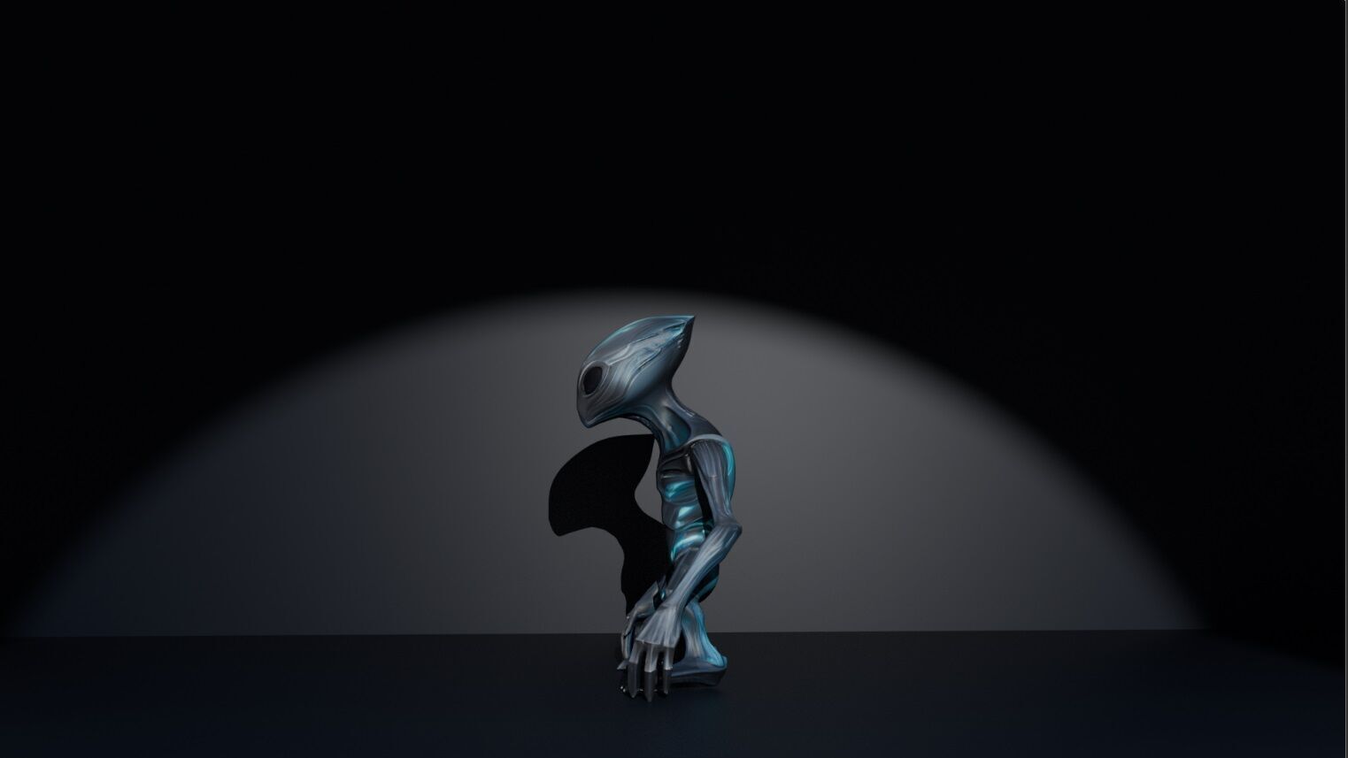 Alien Creature 3D Model Sci-Fi Xeno 3D model_2