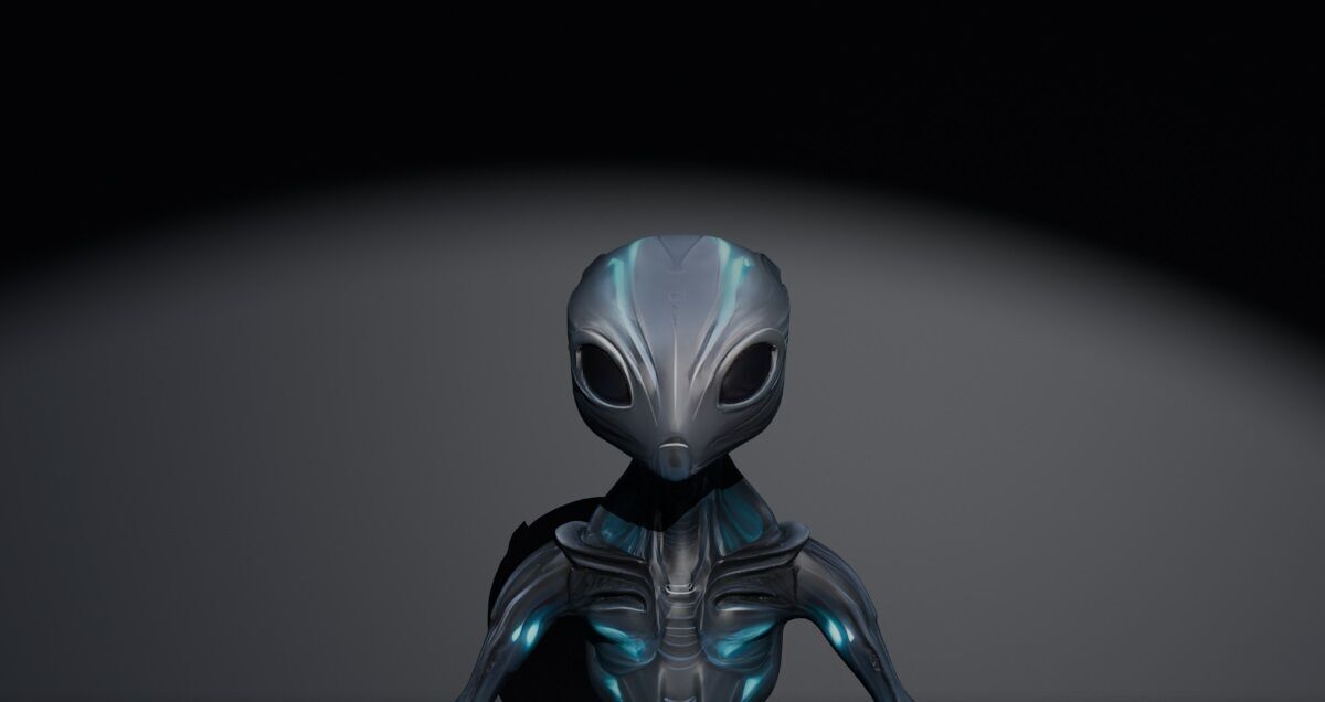 Alien Creature 3D Model Sci-Fi Xeno 3D model_4