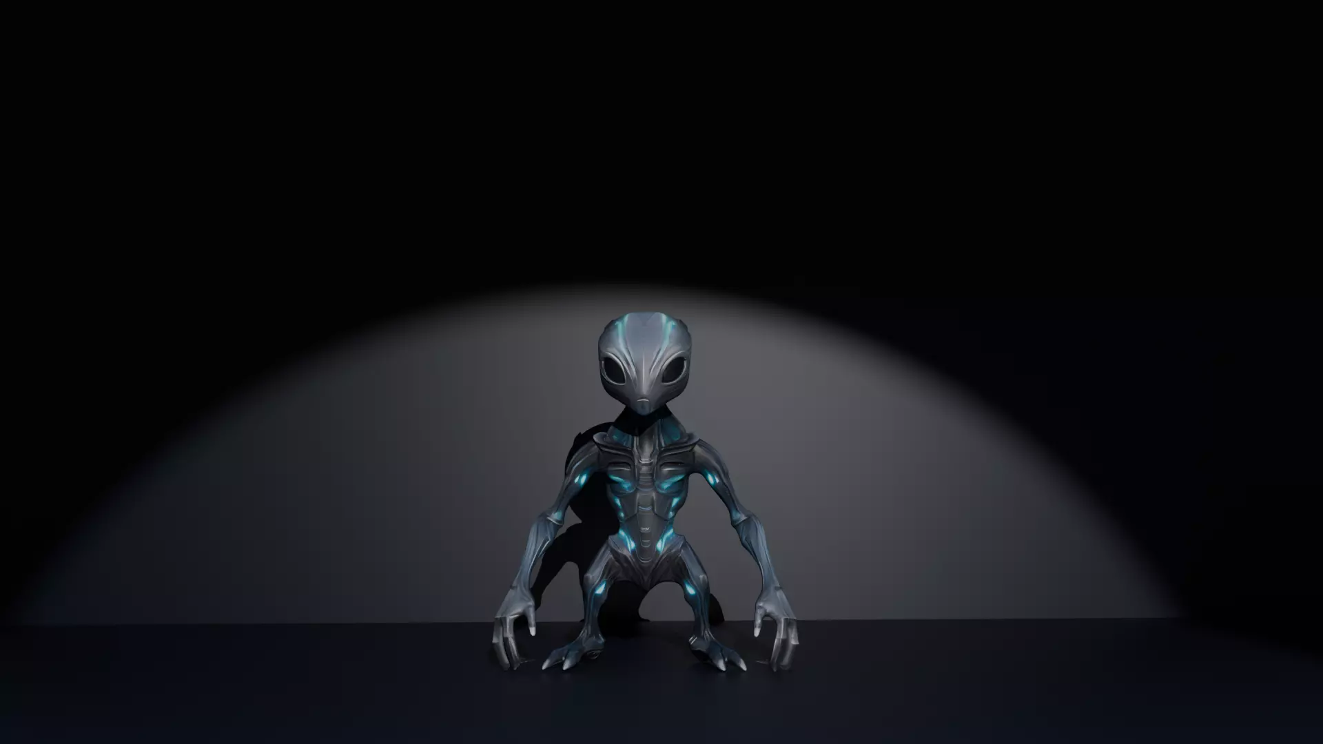 Alien Creature 3D Model Sci-Fi Xeno 3D model_0