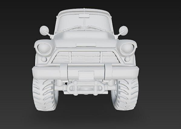 Classic Mechanical Pickup Truck 3D print model 2