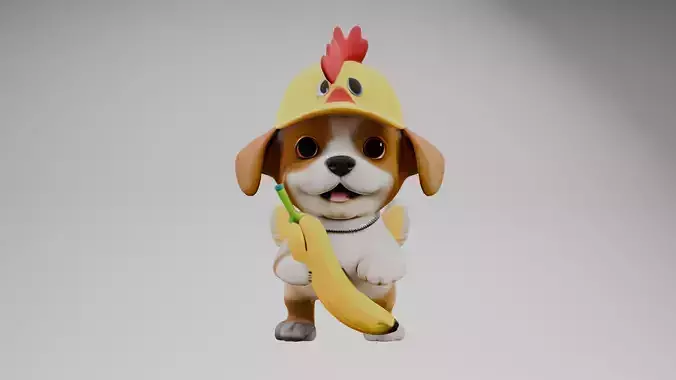 chicken banana dog