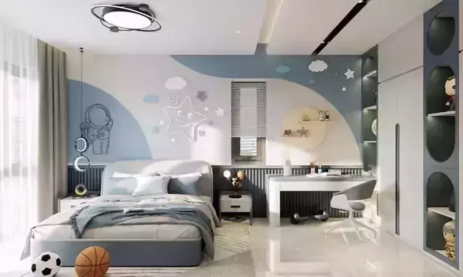 Bedroom Boy Interior Model