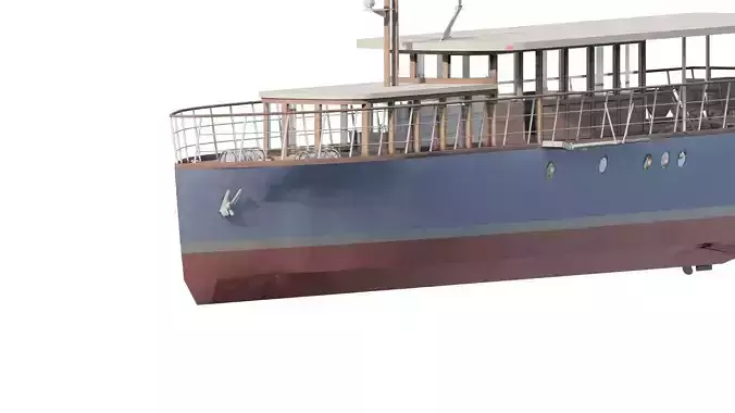 DETAILED VINTAGE YACHT