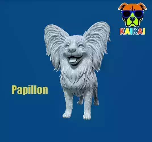 Papillon dog - Squirrel dog - 3D print 3D print model Papillon dog - Squirrel dog - 3D print 3D print model