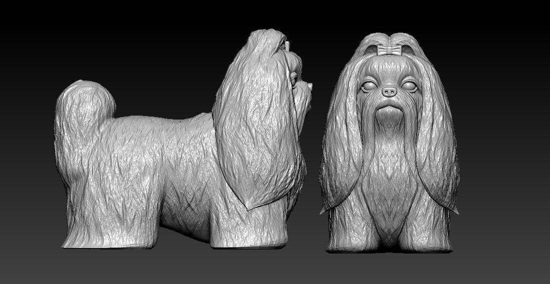 Maltese dog model - 3D print 3D print model_1