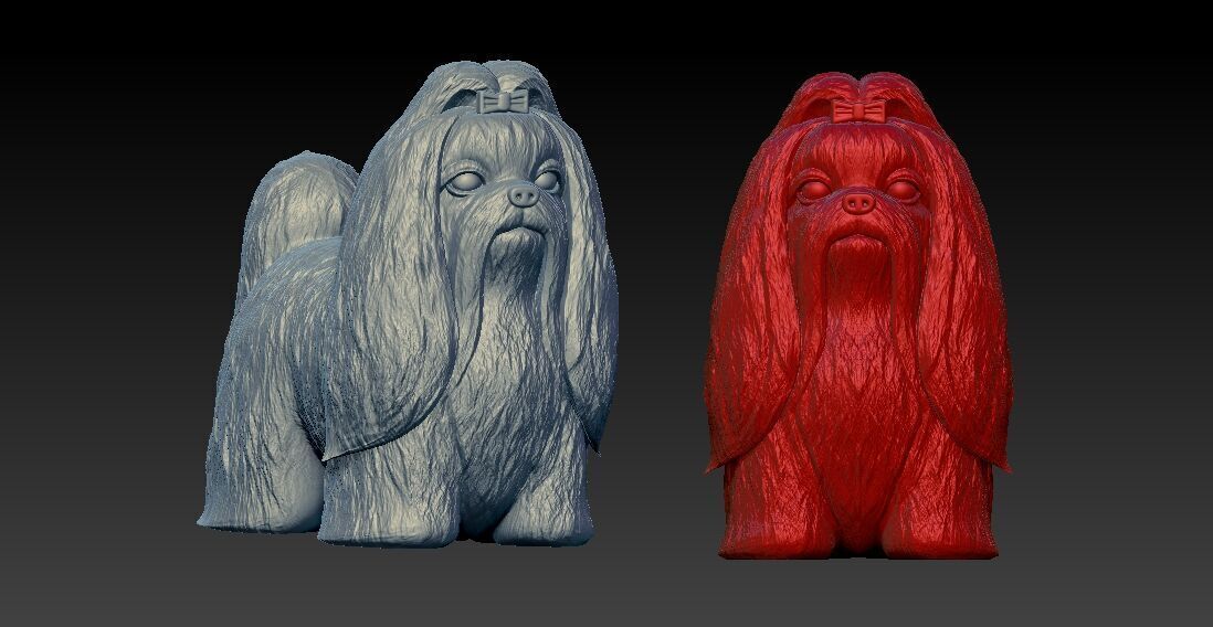 Maltese dog model - 3D print 3D print model_2