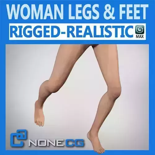 Adult Female Legs and Feet 3D model