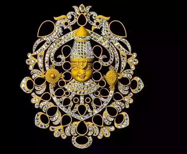 balaji pendant necklace 3dm file