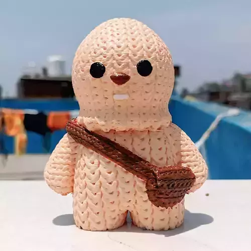 Knitted chewbacca  3D print model