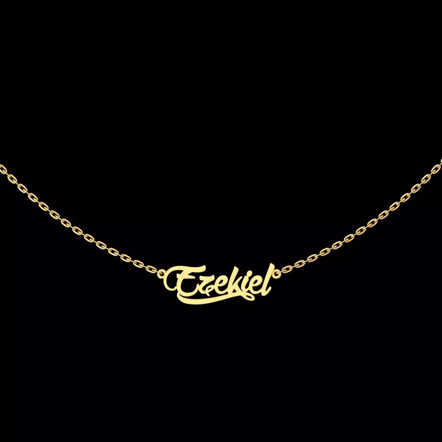 Ezekiel name necklace 3D print model