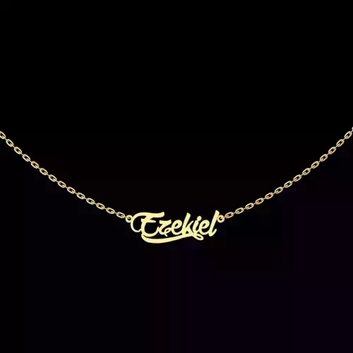 Ezekiel name necklace
