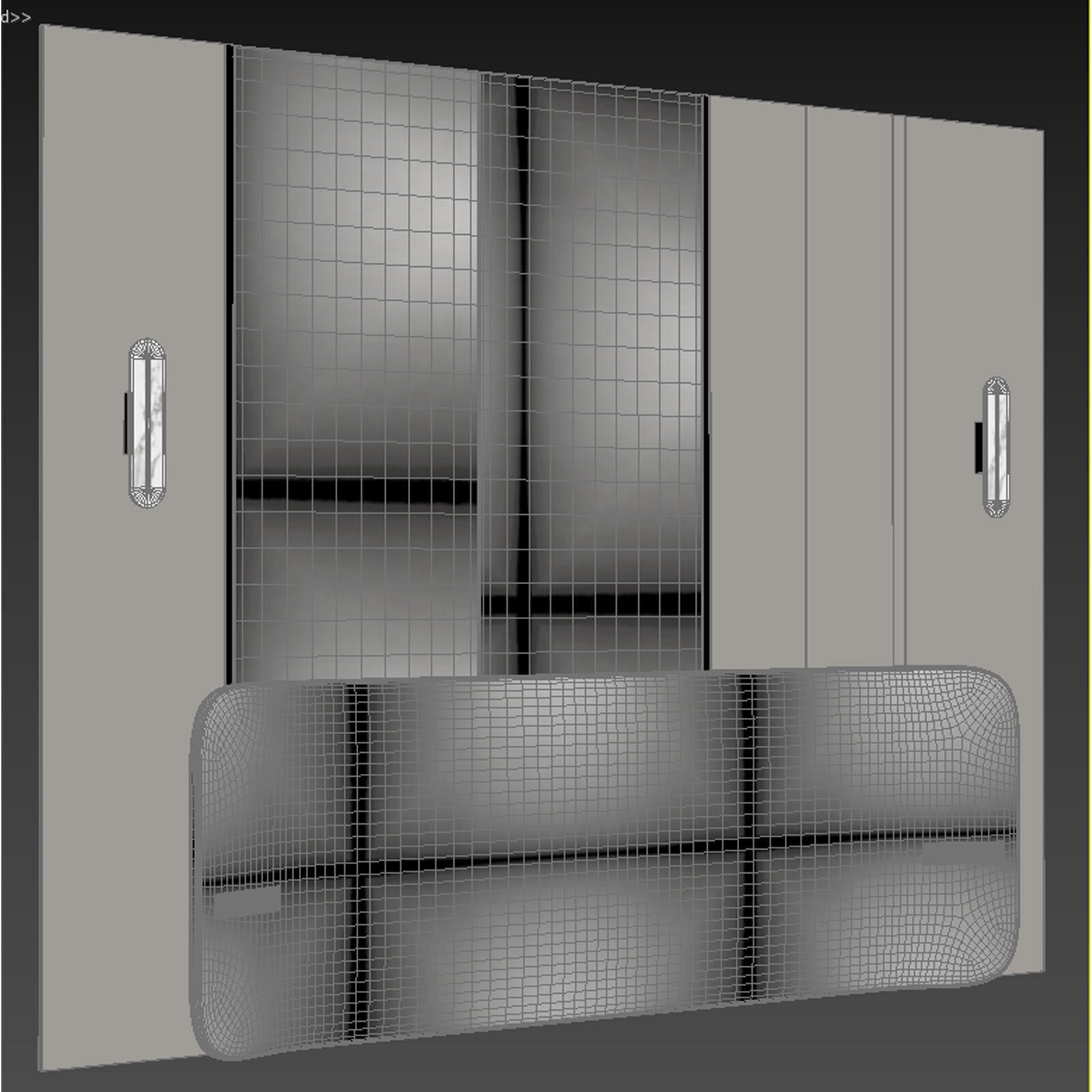 Wall panel 3D model_4