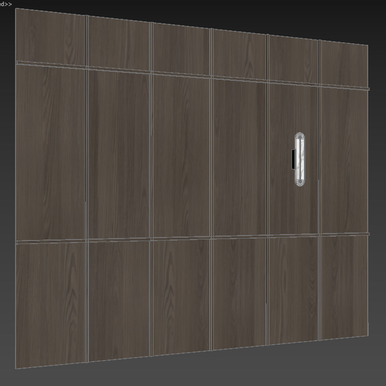 Wall panel 3D model_7