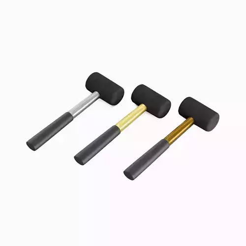 Rubber Mallet Set B 3D model