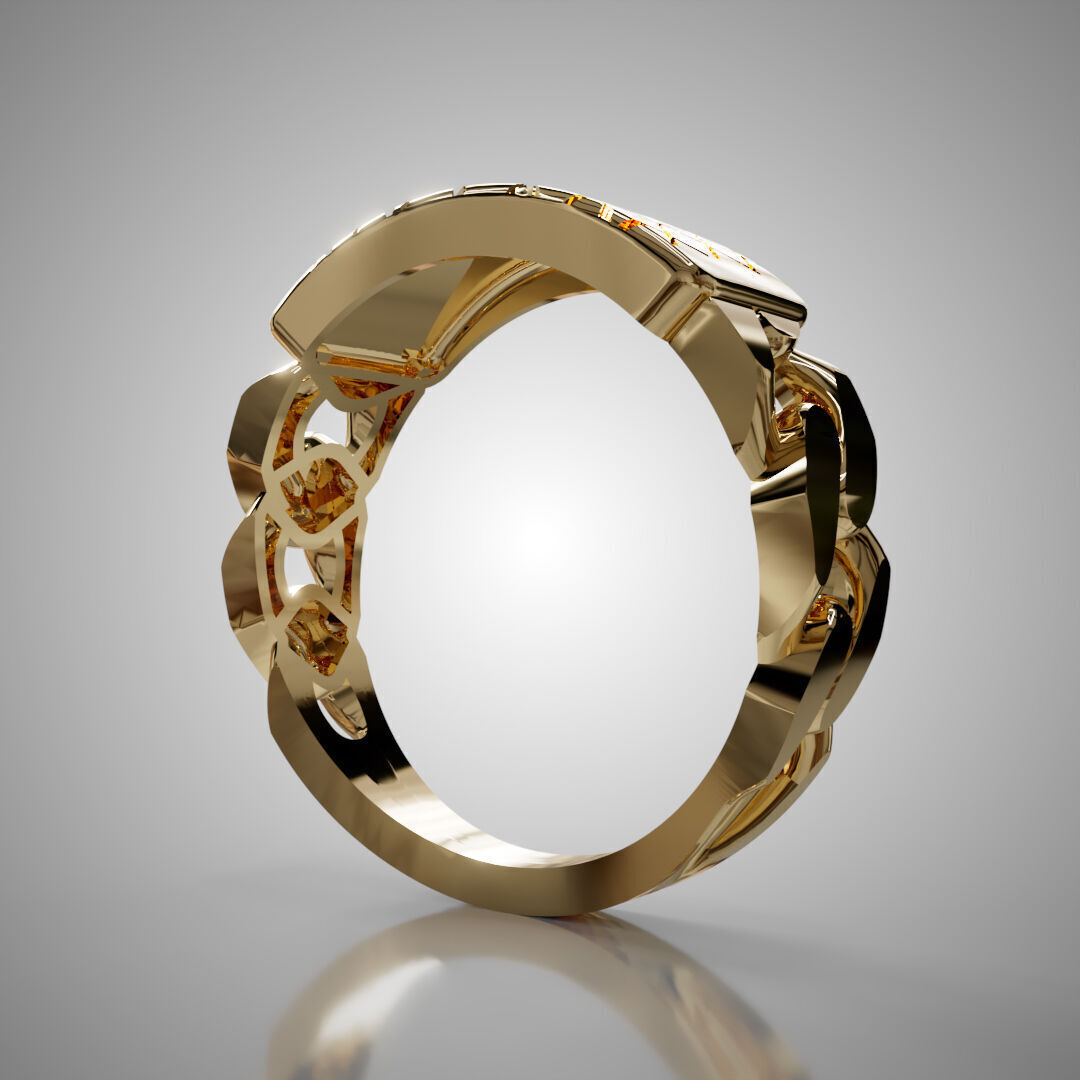 Anillo monaco 3D print model_1