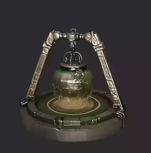 Old ancient cauldron 