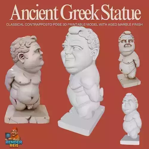 Ancient Greek Statue  3D print model