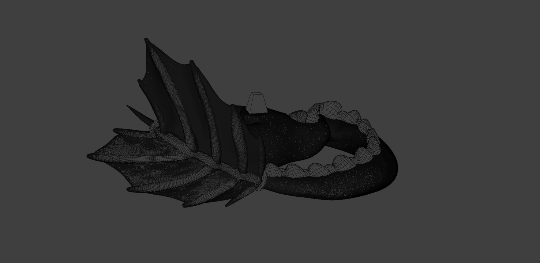 3d Pintable toothless 3D print model_8