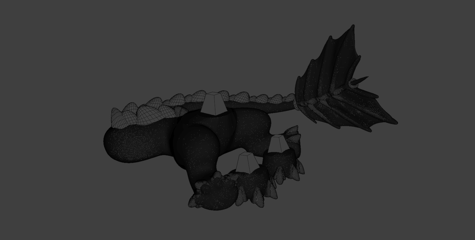 3d Pintable toothless 3D print model_7