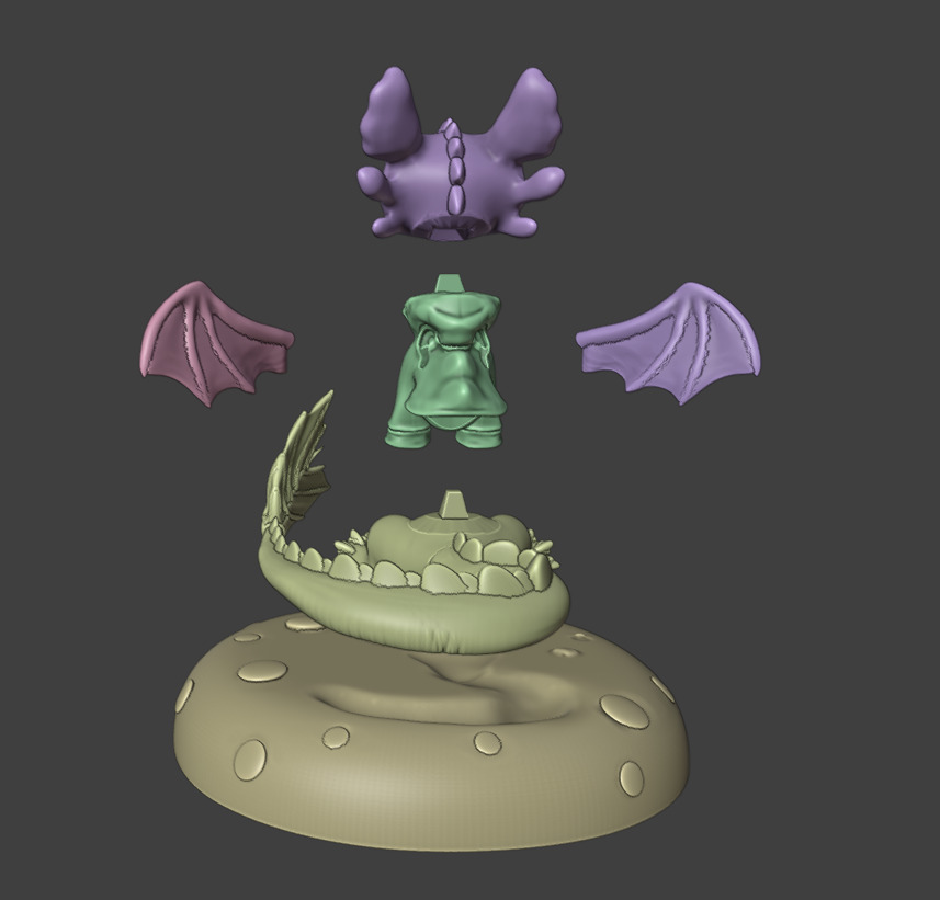 3d Pintable toothless 3D print model_4