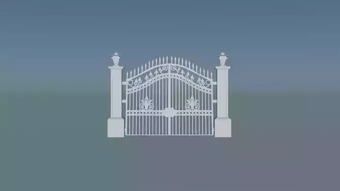 Medieval Castle Gate 3D print model