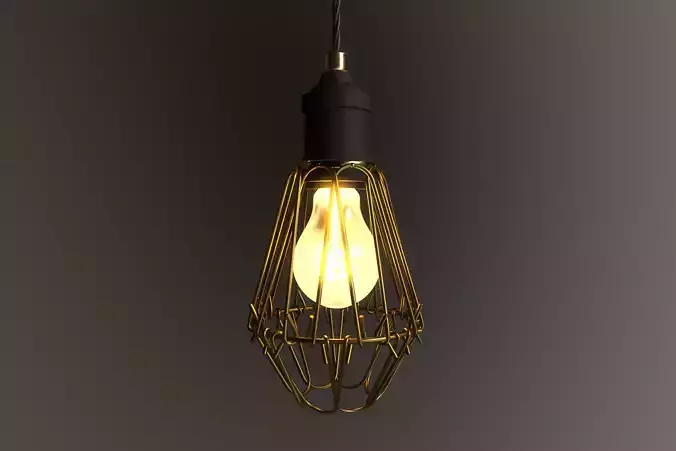 Industrial Cage Pendant Light