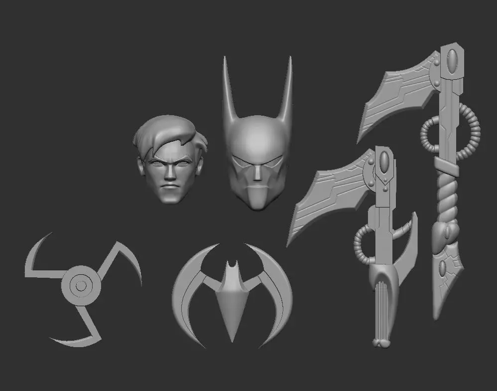 Terry Mcginnis Batman Beyond Headsculpt for Action figures 3D print model_0
